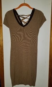 Tan/Brown sweater dress